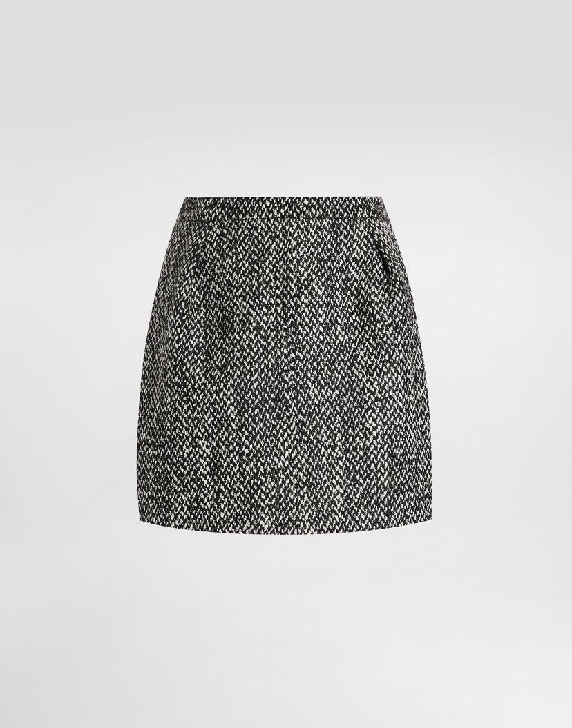 Пола Dolce & Gabbana Dolce & Gabbana Double Wool Blend Short Skirt Многоцветен | F4C7RTFMZALS8030