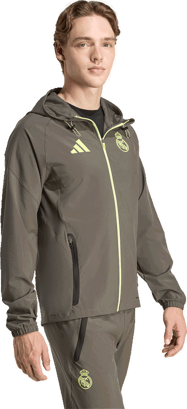 Яке adidas Performance Real Madrid Tiro 25 Competition Travel Jacket Зелено | JV5322, 4