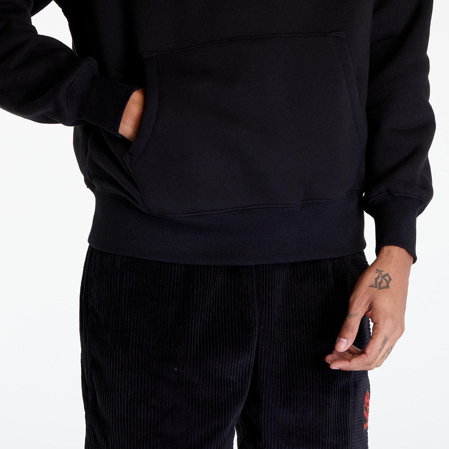 Суитчър Pleasures Cafe Hoodie Черно | P24SP026 BLACK, 1