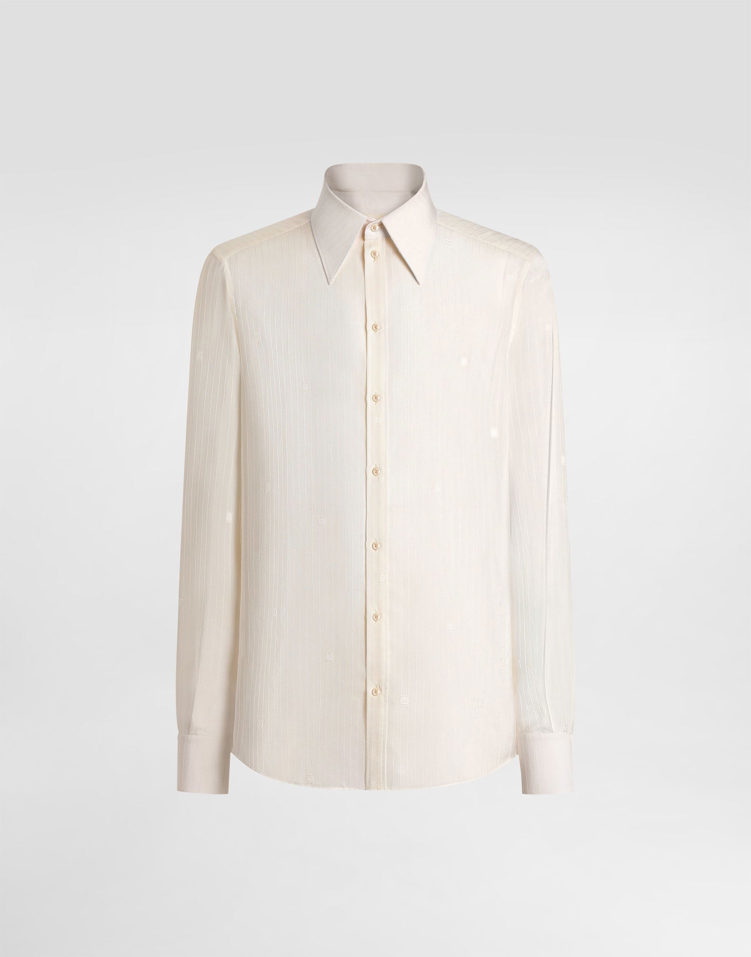 Риза Dolce & Gabbana Gold Silk Jacquard Shirt Collection Бежово | G5NP9TFJ1J4W0001, 0