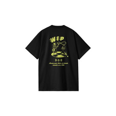 Тениска Carhartt WIP Friendship Graphic Print T-Shirt Черно | I033641_9, 6