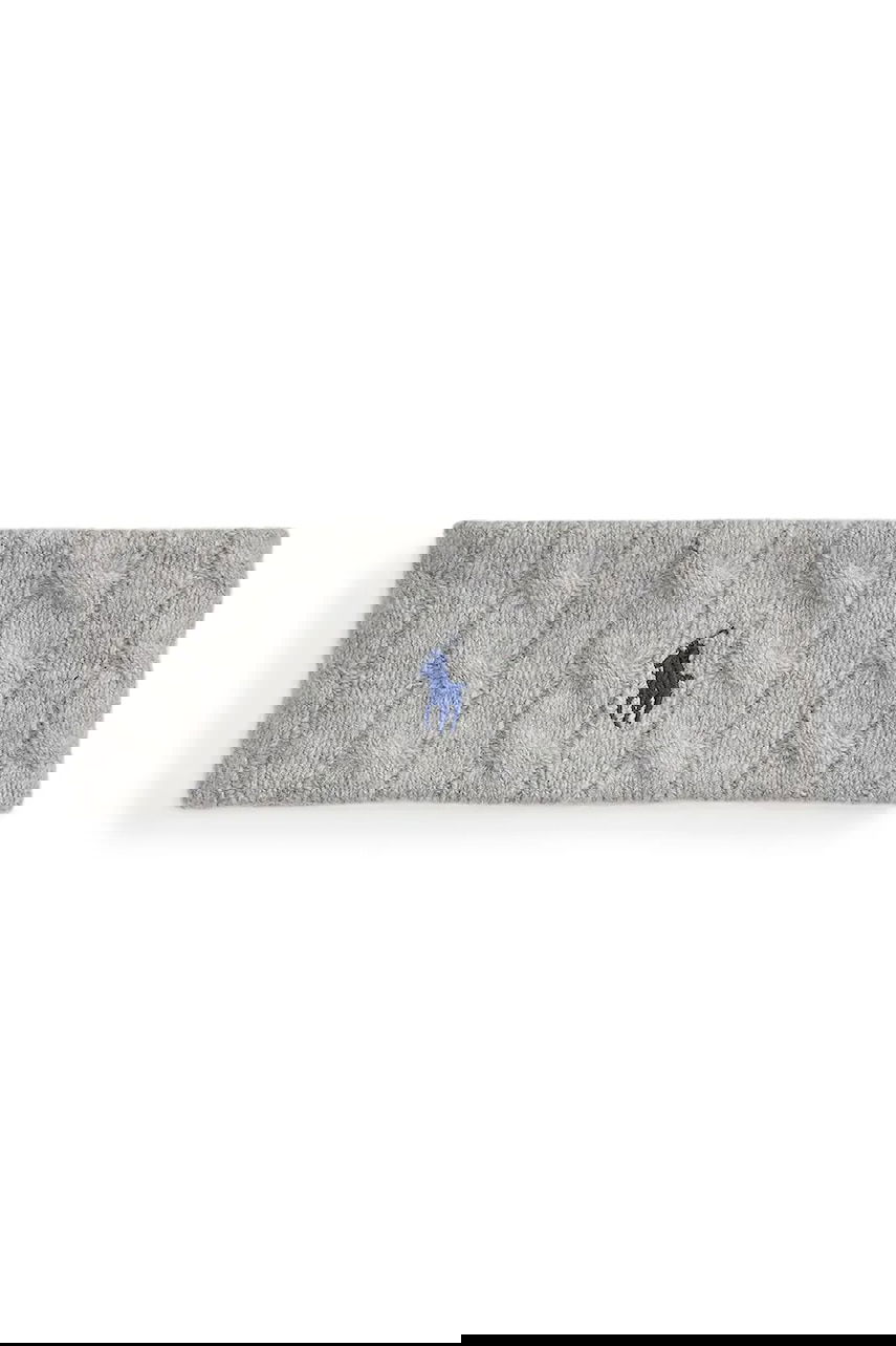 Кепки и шапки Polo by Ralph Lauren Wool Blend Cable Knit Headband Сиво | 455981426002, 0