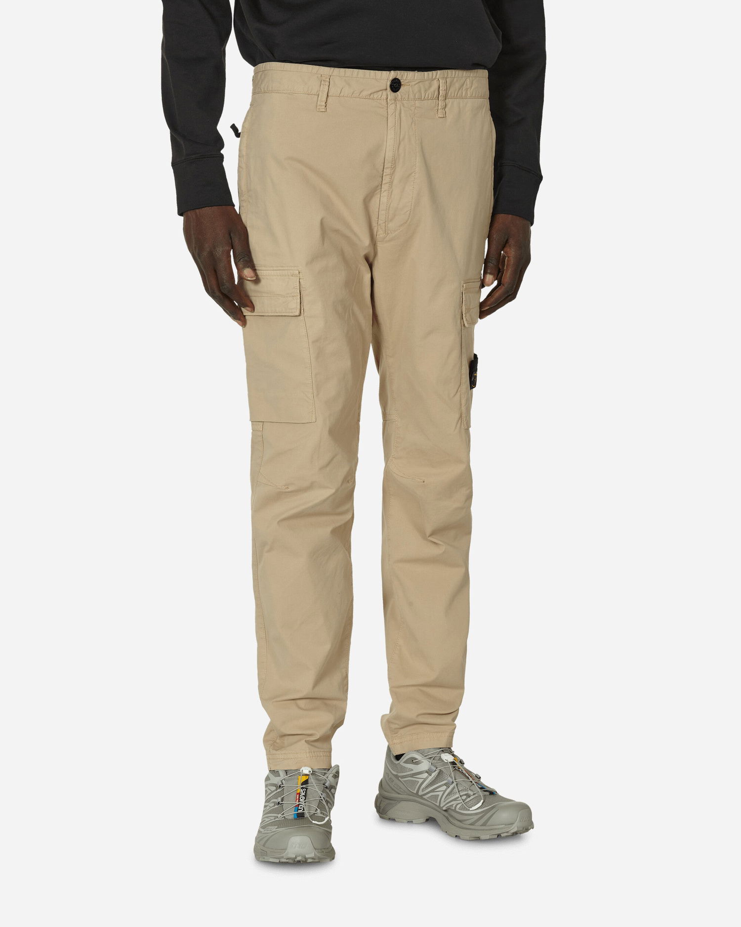 Карго панталони Stone Island Regular Tapered Cargo Trousers Бежово | 801530410 V0095, 1