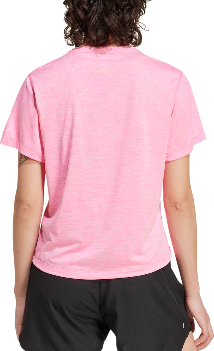 Тениска adidas Originals Own the Run Melange Running T-Shirt Розово | jl8723, 1