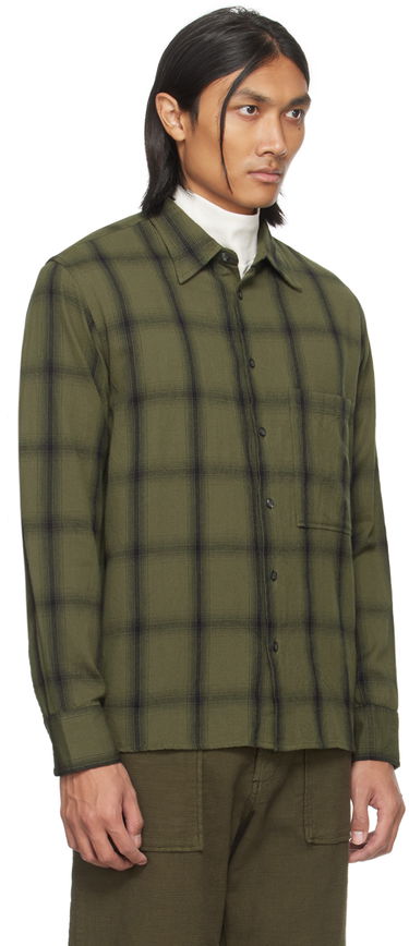 Риза Universal Works Universal Works Square Pocket Shirt Зелено | P2927, 1