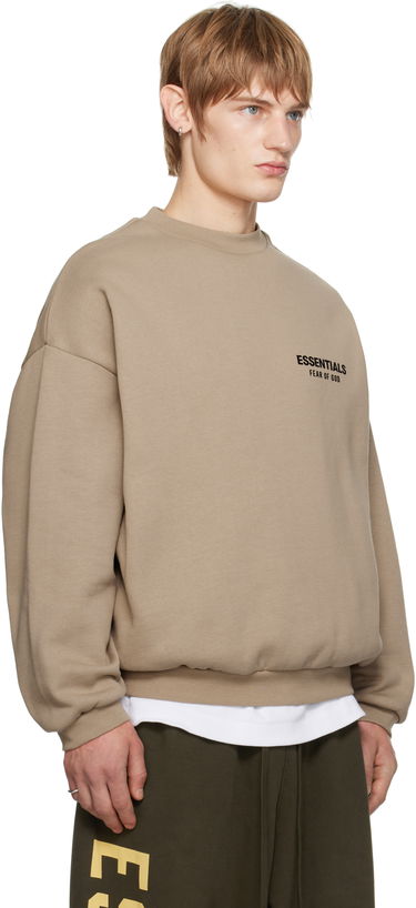 Пуловер Fear of God Fear of God ESSENTIALS Fleece Crewneck Sweatshirt Бежово | 192HO246267F, 1