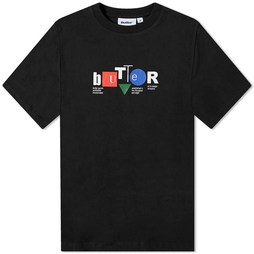 Тениска Butter Goods Design Co T-Shirt Черно | BUTTERQ1240002