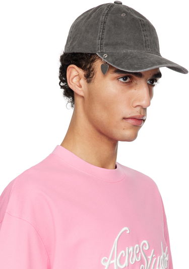Шапка с козирка Acne Studios Acne Studios Twill Pendant Cap Сиво | C40397-, 3
