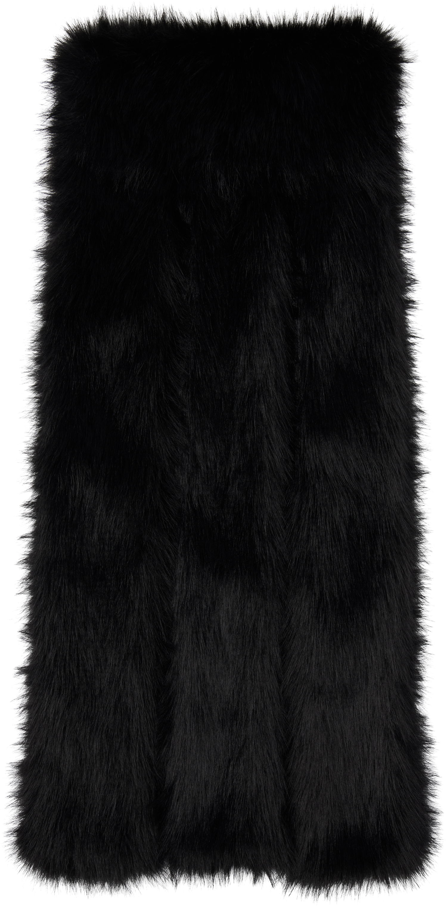 Шал Simone Rocha Simone Rocha Triple Slit Faux Fur Scarf Черно | 1038 1090, 1