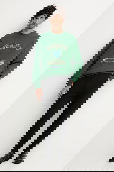 Суитчър Lacoste Tennis Heritage Embroidered Sweatshirt Зелено | SH5888, 1