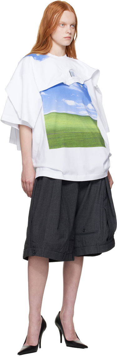 Тениска VETEMENTS Vetements Desktop Double Layered T-Shirt Бяло | UH76TR770W, 3