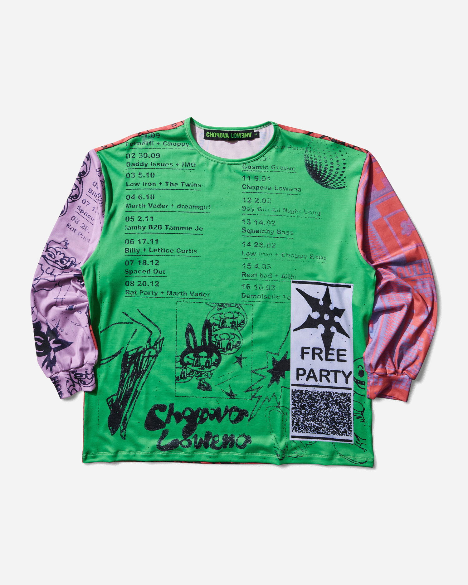 Фланелка Chopova Lowena Poster Print Oversized Jersey Top Оранжево
 | 2404 MLT, 1