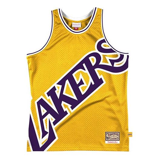 Потник Mitchell & Ness Los Angeles Lakers Big Face 2.0 Jersey Жълто | MSTKBW19146-LALLTGD, 0