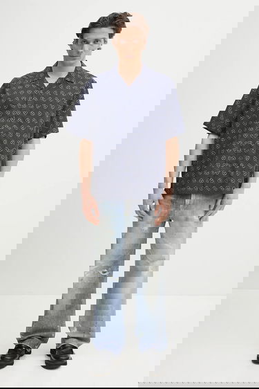 Риза Carhartt WIP Short-Sleeve Furoshiki Shirt, relaxed, classic collar Тъмно синьо | I034549.2UIXX, 4