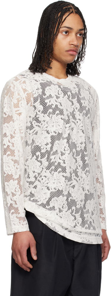 Риза Comme des Garçons Comme des Garçons Homme Plus Raschel Lace T-Shirt Черно | PO-T036-051, 4