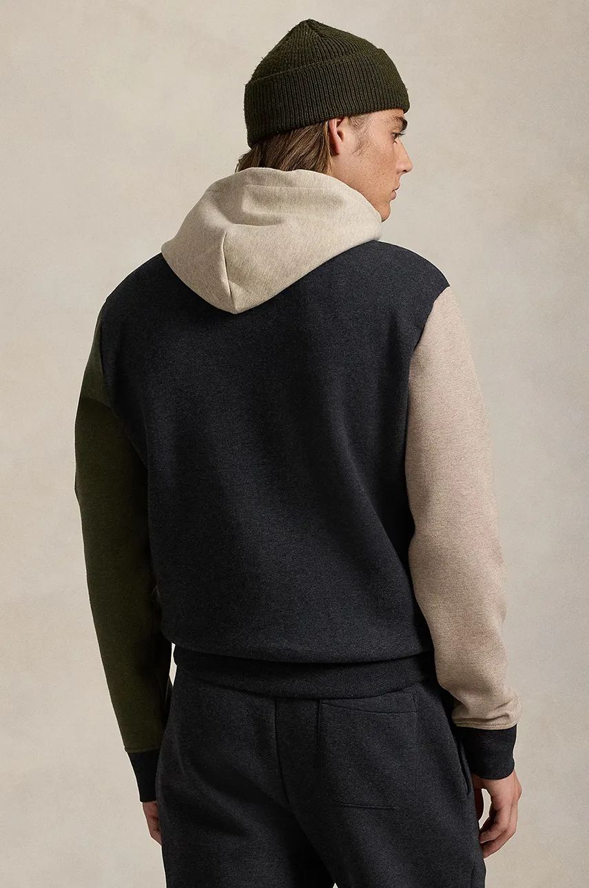 Суитчър Polo by Ralph Lauren Colorblock Hoodie Сиво | 710957592, 1