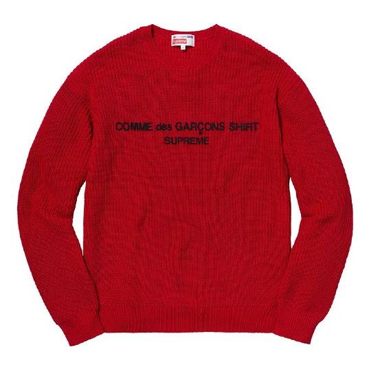Пуловер Supreme COMME des GARCONS SHIRT Knit Sweater Червено | SUP-FW18-405, 0