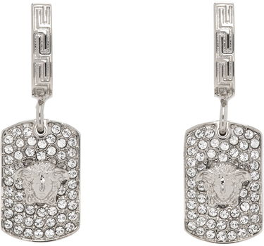 Обеци Versace Medusa Hoop Earrings "Silver" Металик | 1014087_1A00621_4JEE0, 0