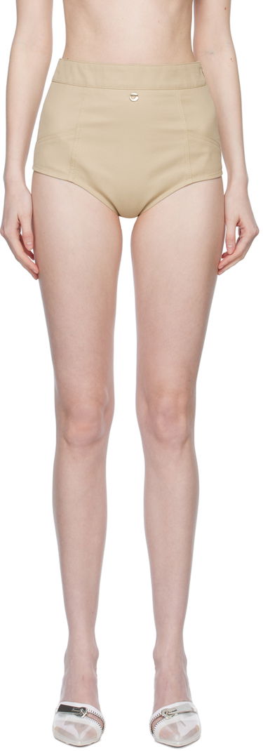 Къси панталони Coperni Coperni High-Waisted Shorts Бежово | COPP30BIS202, 0