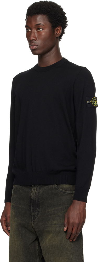Суитчър Stone Island Stone Island Light RWS Geelong Wool Sweatshirt Черно | K2S15 5100071 S00C4, 3