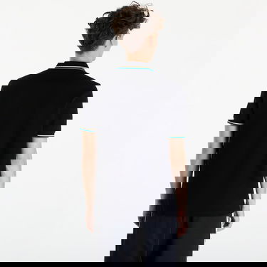 Поло тениска Fred Perry Twin Tipped Shirt Black/ Ice Cream/ Cyber Blue Черно | M3600 U96, 1