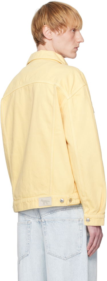 Яке MAISON KITSUNÉ Maison Kitsuné Trucker Denim Jacket Жълто | OM02103WD4012, 2