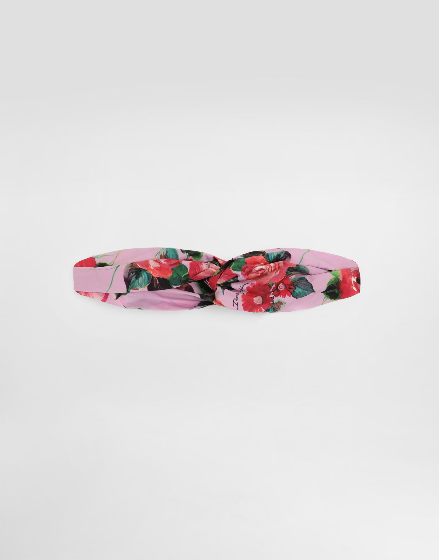 Шал Dolce & Gabbana Dolce & Gabbana Poplin Twist Headband with Floral Print Розово | LB5H09FI5LNHP5QD, 0
