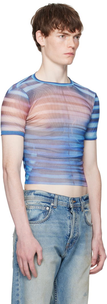 Тениска Jean Paul Gaultier Jean Paul Gaultier 'The Air' Baby Tee Синьо | 25/03-W-TO318-M005P-565034, 1