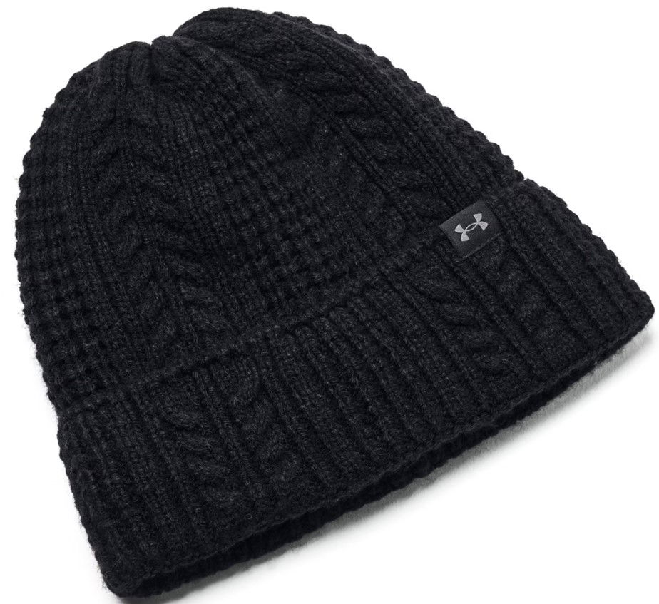 Шапка Under Armour W Halftime Cable Knit Beanie Черно | 1386639-001, 0