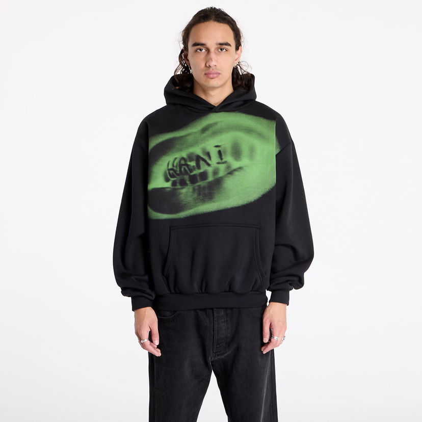 Суитчър Karl Kani Sweatshirt Retro Kani Grillz OS Hoodie Black/ Green S Черно | 60210108