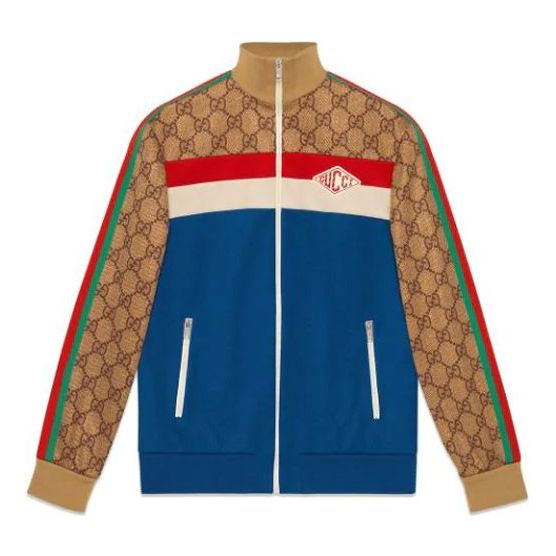 Яке бомбър Gucci Gucci Knitted Jacket Синьо | 526524-X9V99-4925