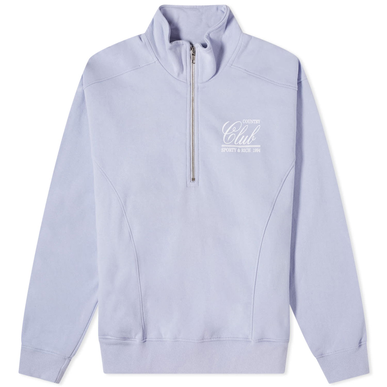 Пуловер Sporty & Rich 94 Country Club Quarter Zip Sweat Лилаво | QZ881CH, 0