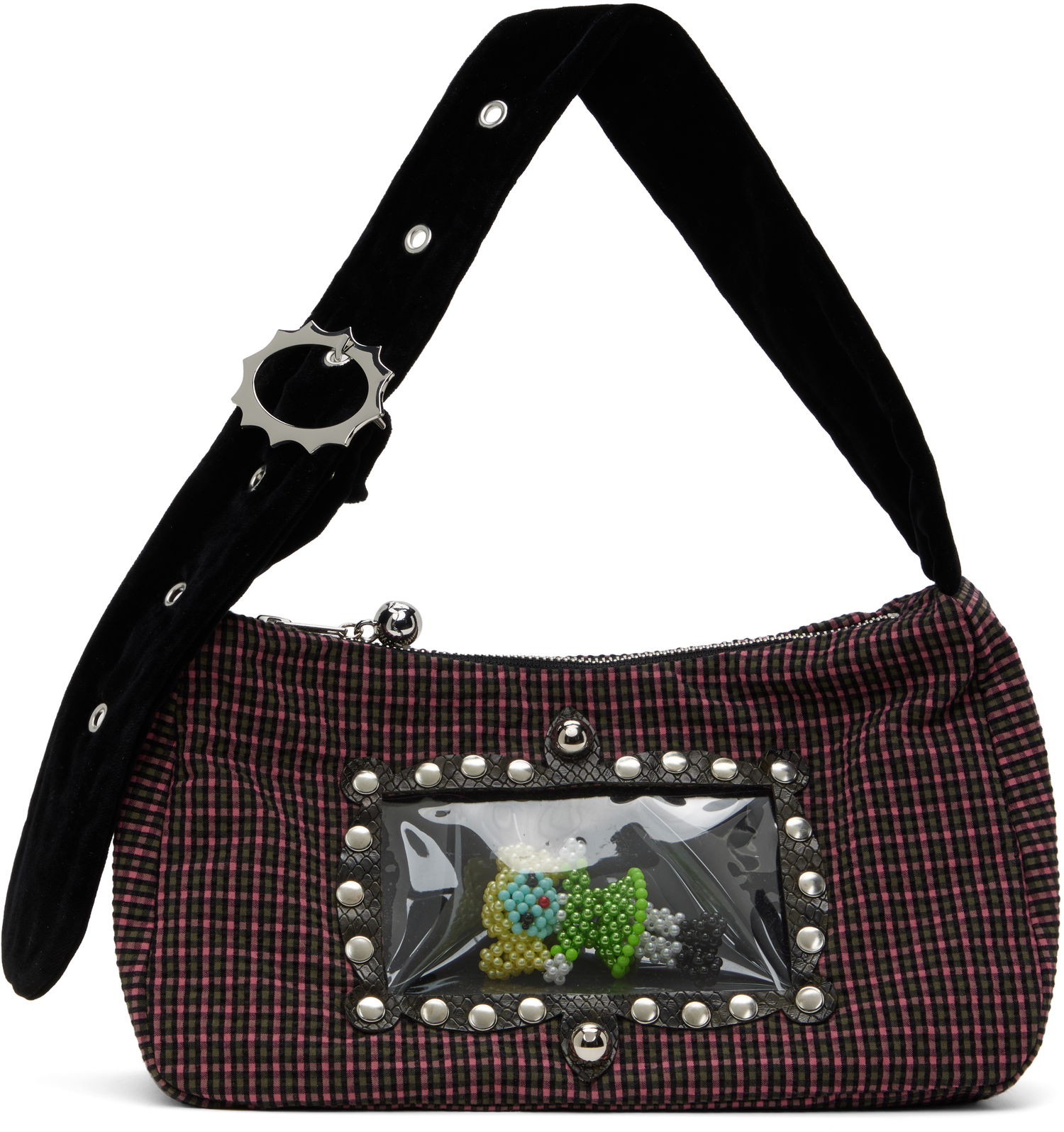Чанта през рамо Chopova Lowena Chopova Lowena Mommy Mini Bag with Beaded Charm Многоцветен | 6444, 0