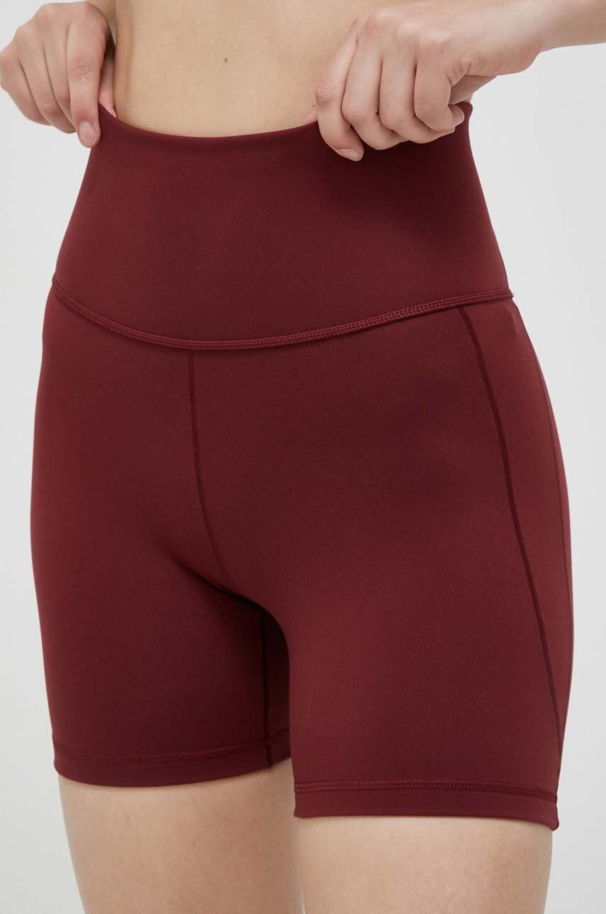 Клинове adidas Performance Yoga Studio Five-Inch Short Leggings Бургунди | IJ6842, 0