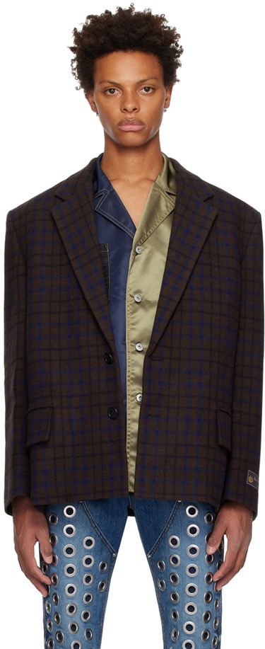 Яке We11done Check Blazer Кафяво | WD-JK3-22-102-M-BR, 0