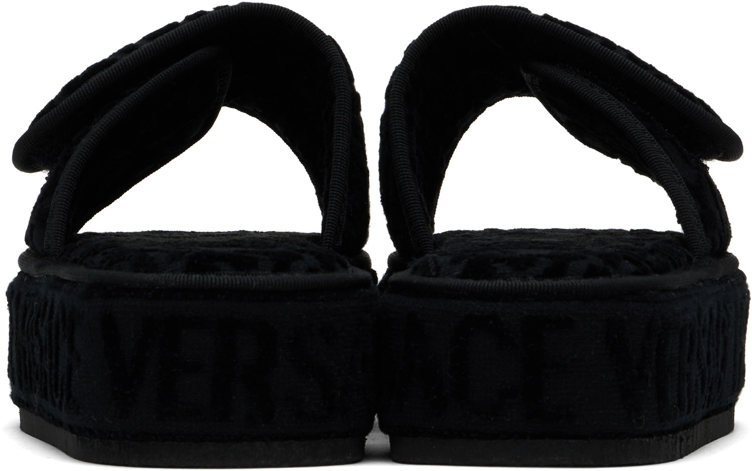 Облекло Versace Versace 'Versace' Allover Slippers Черно | ZSL000003_ZCOSP052, 1