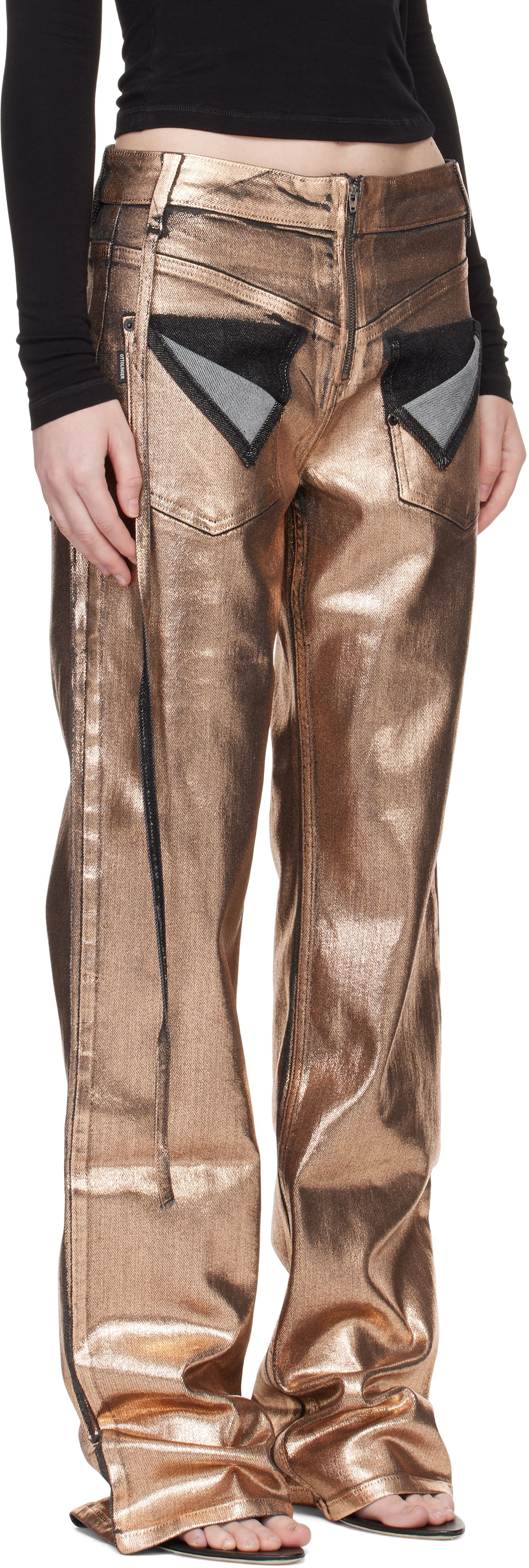 Дънки Ottolinger Ottolinger Loose-Fit Jeans Металик | 117-202817-01, 1