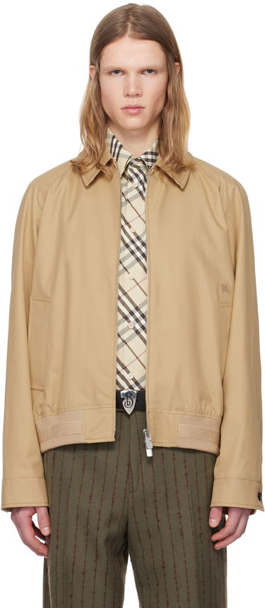 Яке бомбър Burberry Burberry Gabardine Chester Harrington Jacket Бежово | 8093199, 0