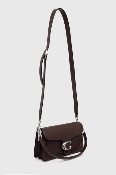 Дамска чанта Coach Leather Handbag Кафяво | CH857, 1