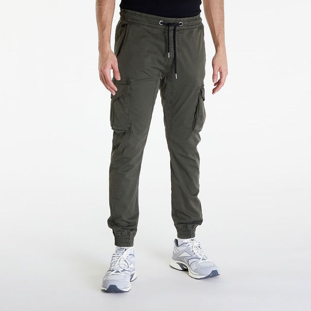 Cotton Twill Jogger Grey/ Black