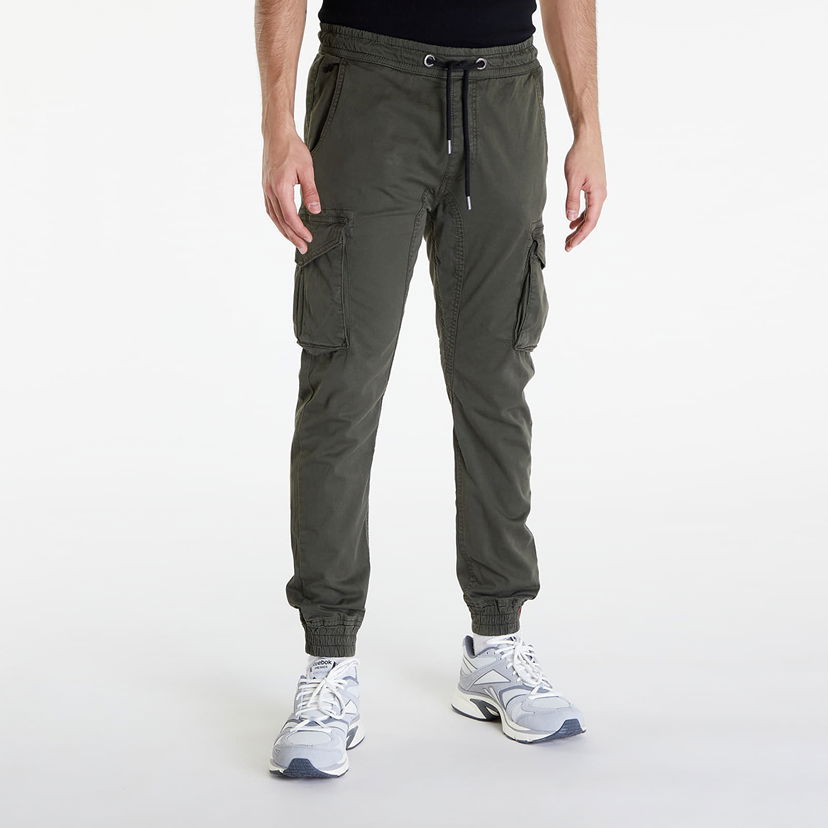 Панталони Alpha Industries Cotton Twill Jogger Grey/ Black Сиво | 116202 136