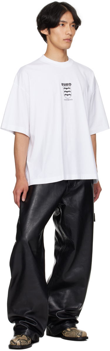 Панталони VETEMENTS VETEMENTS Hip Hop Leather Pants Черно | UH76LP250B, 3