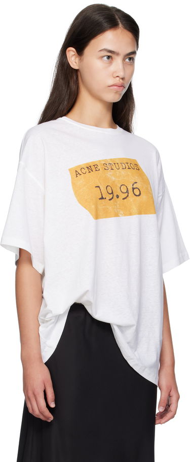 Тениска Acne Studios Acne Studios 1996 Logo T-Shirt Бяло | CL0355-, 1