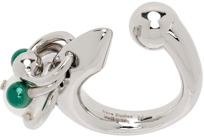 Пръстен Acne Studios Multi Charm Ring Сиво | C50423-, 0