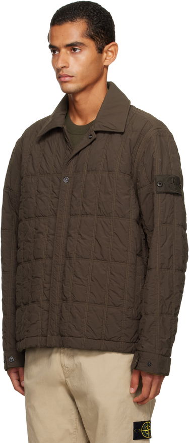 Яке Stone Island Stone Island Nylon Smerigliato Quilted Jacket Зелено | K2S15 4100099 S00F6, 3