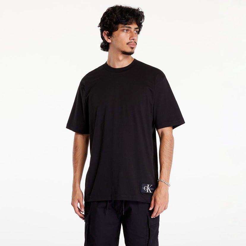 Тениска CALVIN KLEIN Badge Relaxed Tee Black Черно | J30J325652 BEH