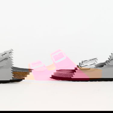 Кецове и обувки Birkenstock Arizona Birko-Flor Patent Patent Candy Pink/Black Розово | 1026957, 0