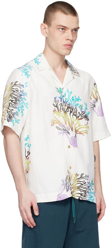 Риза Paul Smith Paul Smith Coral Print Resort Shirt Бяло | M1R-905U-K01924-02, 1