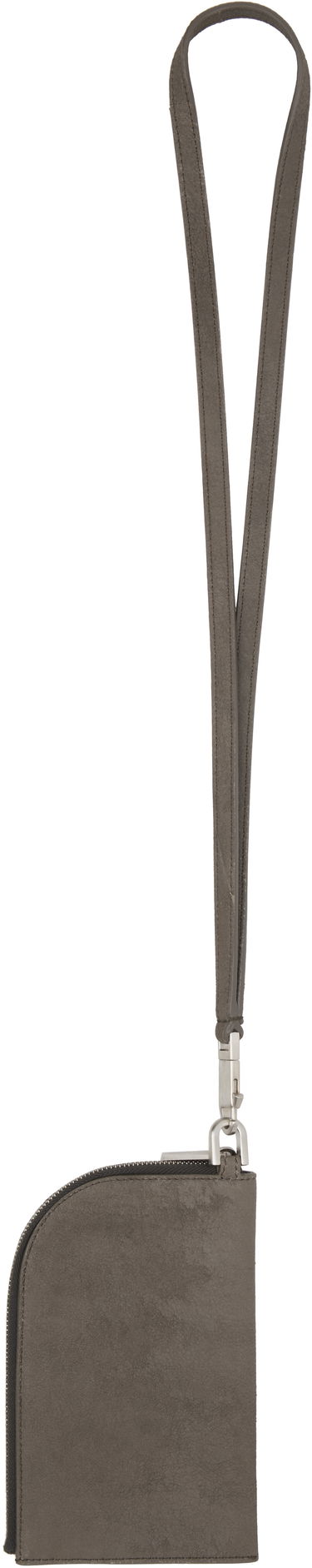 Портфейл Rick Owens Rick Owens Hollywood Leather Neck Wallet Сиво | RA01E0611 LBA, 1