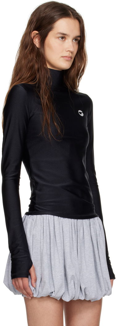 Тениска Coperni Tight High Neck Long Sleeve T-Shirt Черно | COPJS20545, 4